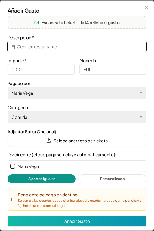 Escáner de tickets de Tovías: haz una foto al recibo y los datos del gasto se rellenan solos