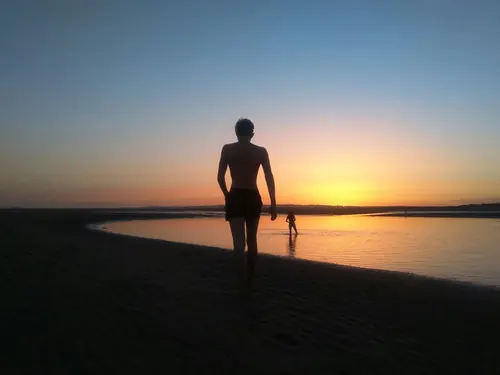Atardecer en un viaje